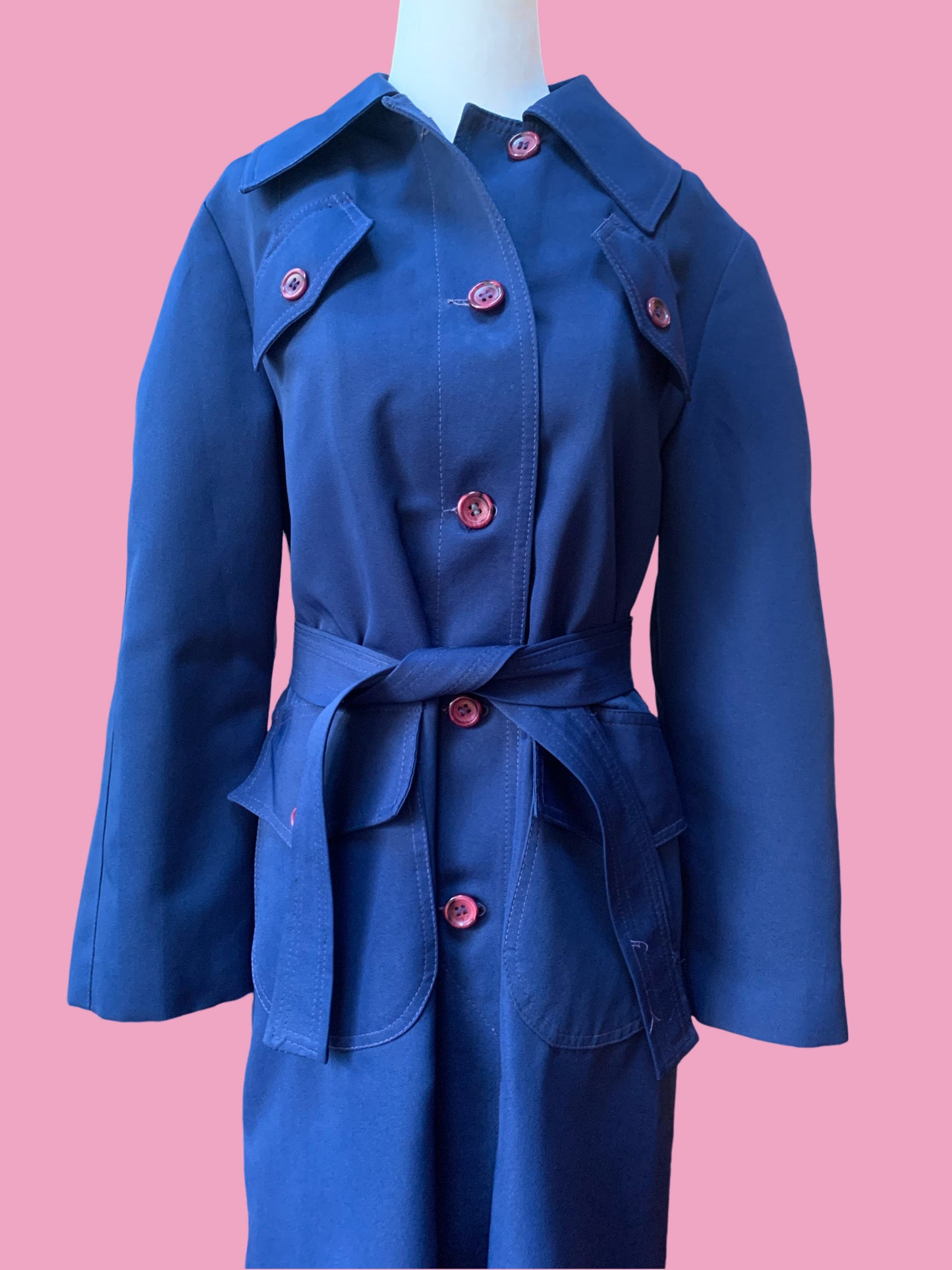 Navy Trench Coat