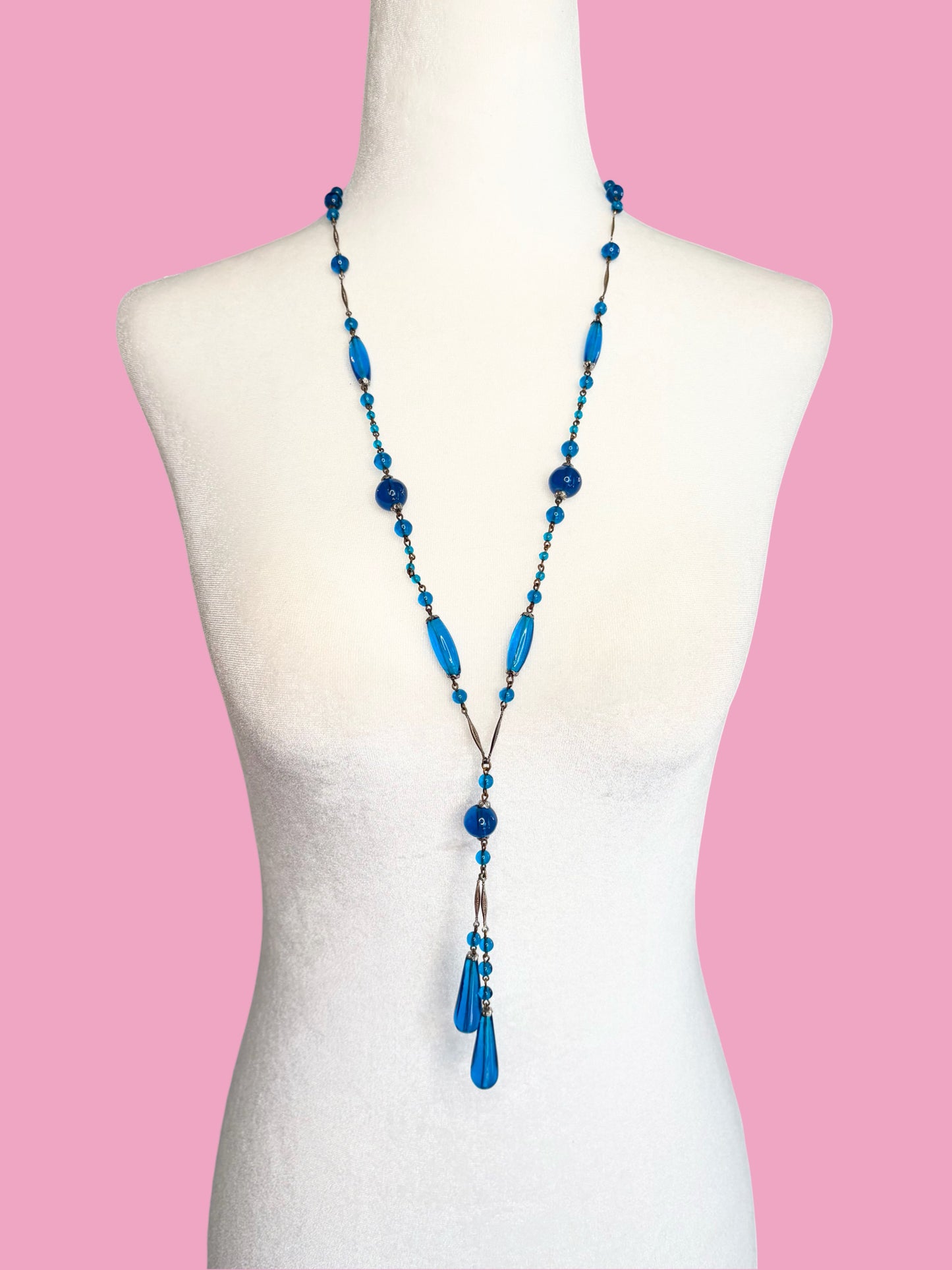 Antique 1920’s Art Deco Czech Glass Necklace