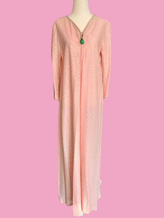 Pink Polka Dot Housecoat
