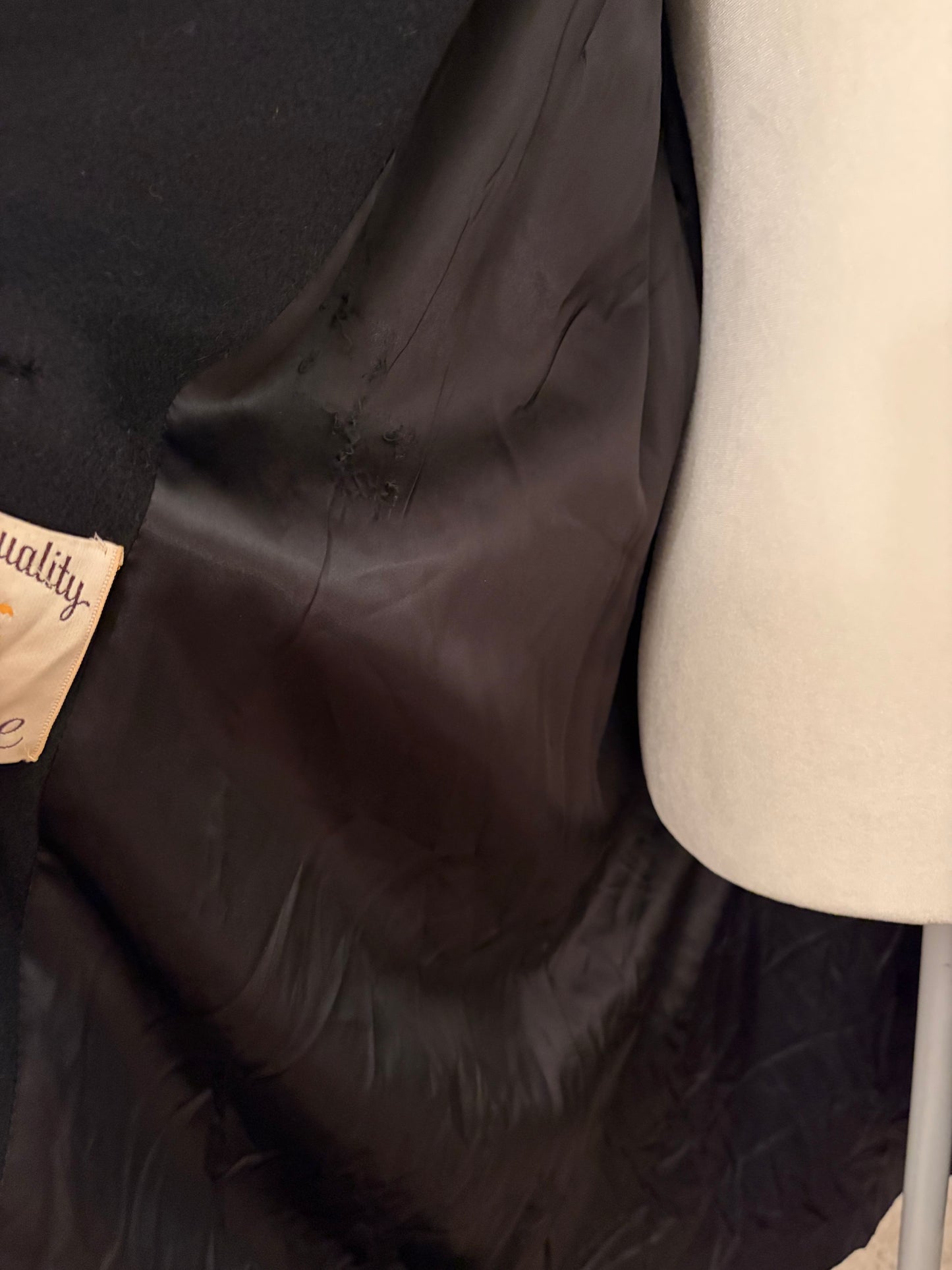 1950s Cashmere Coat with Mink Collar