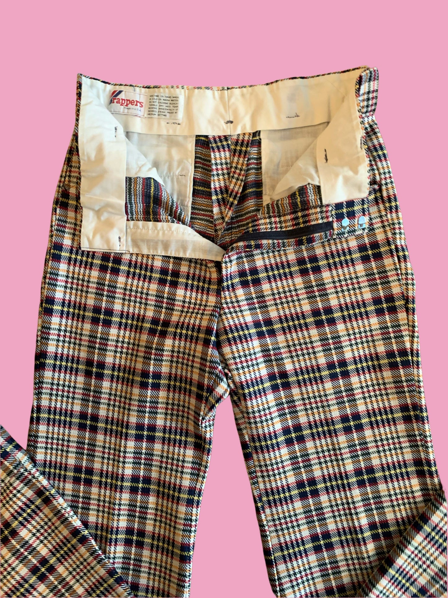 70s Plaid Trousers