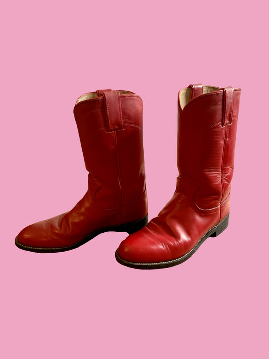 Cherry Red Justin Boots