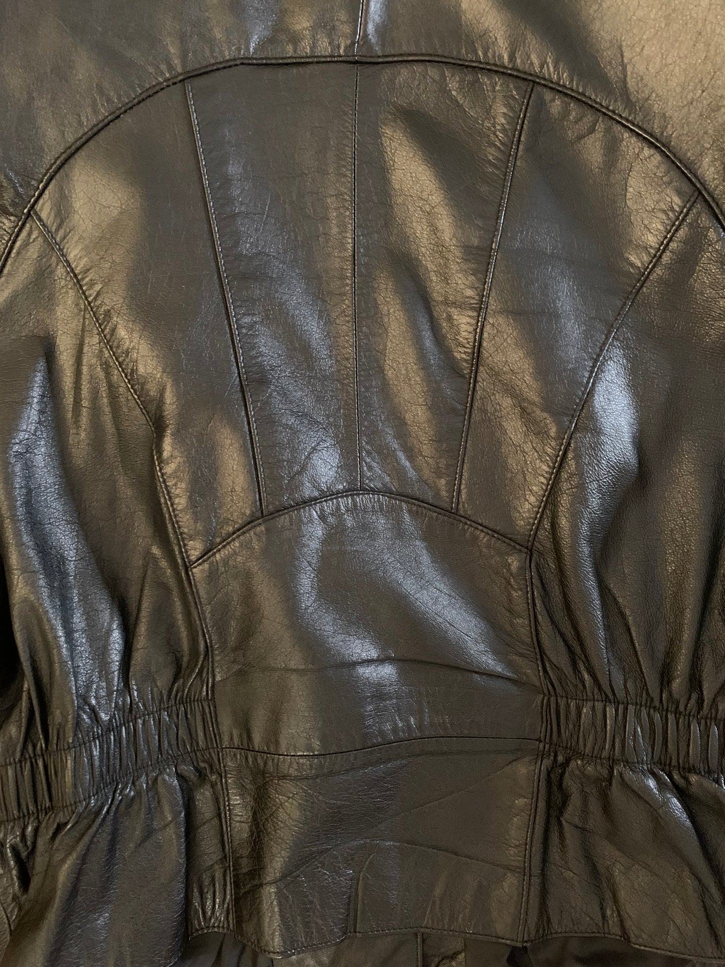 80s Leather Bomber