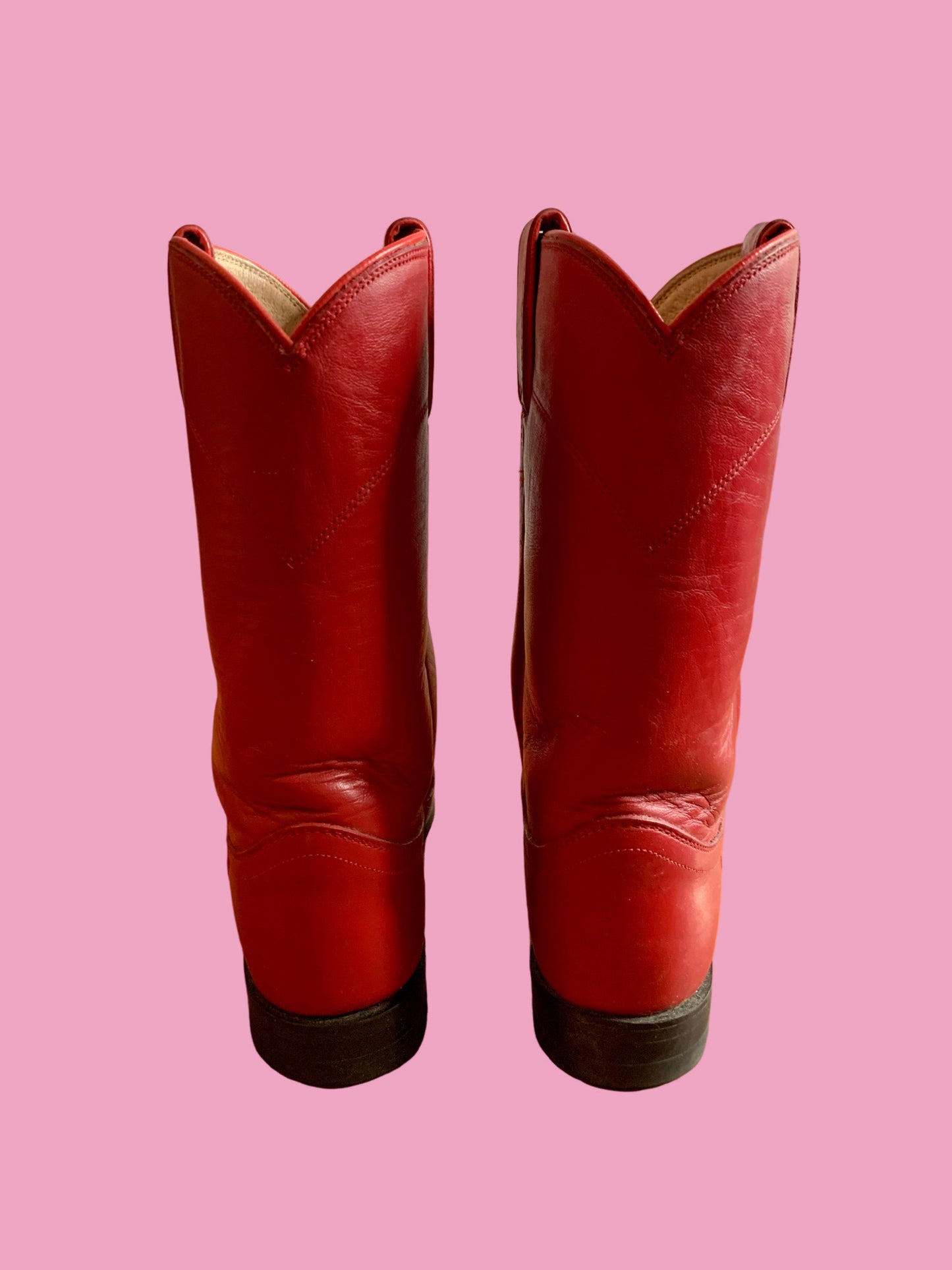 Cherry Red Justin Boots