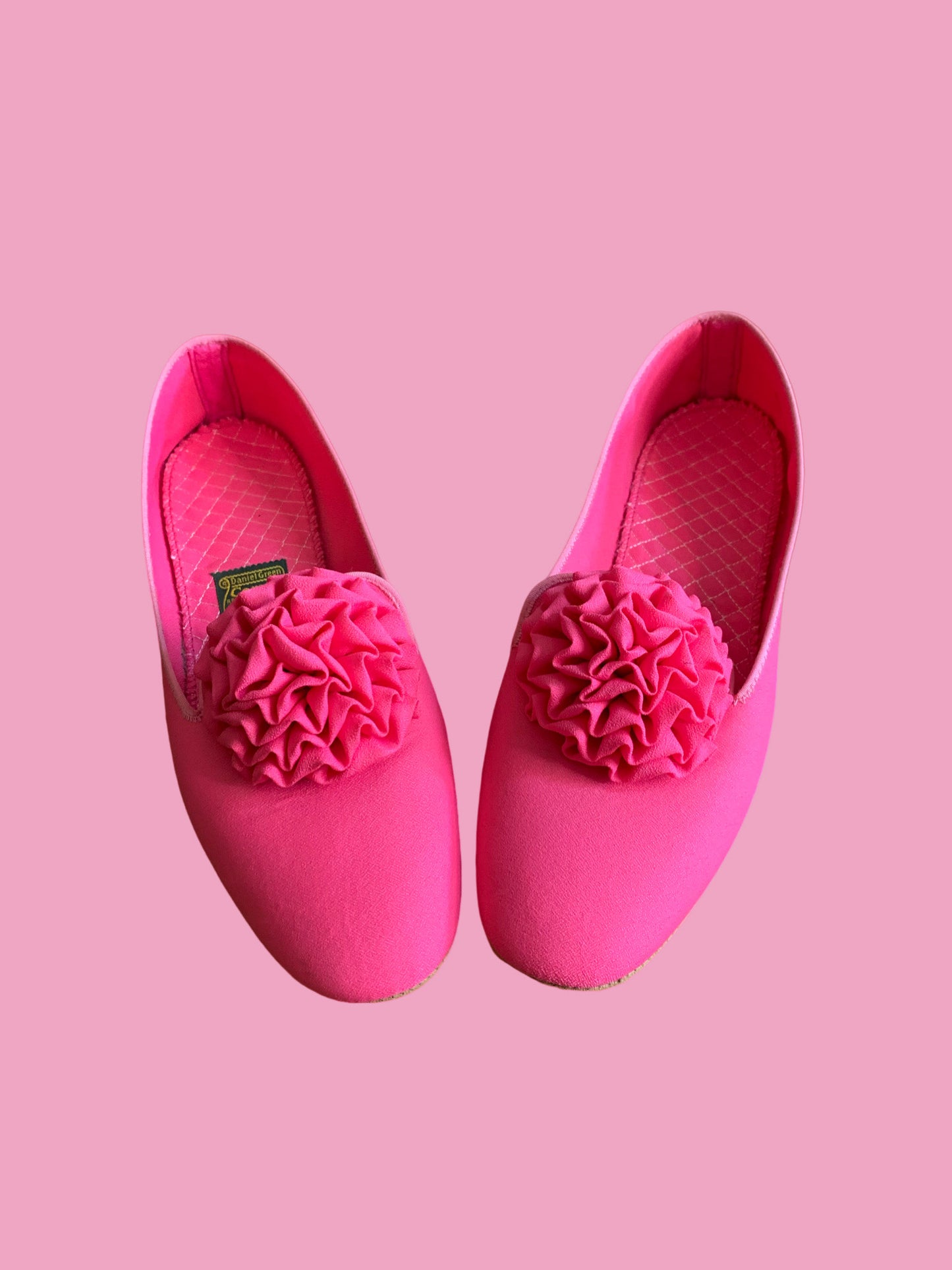 Pink Pom Pom Slippers