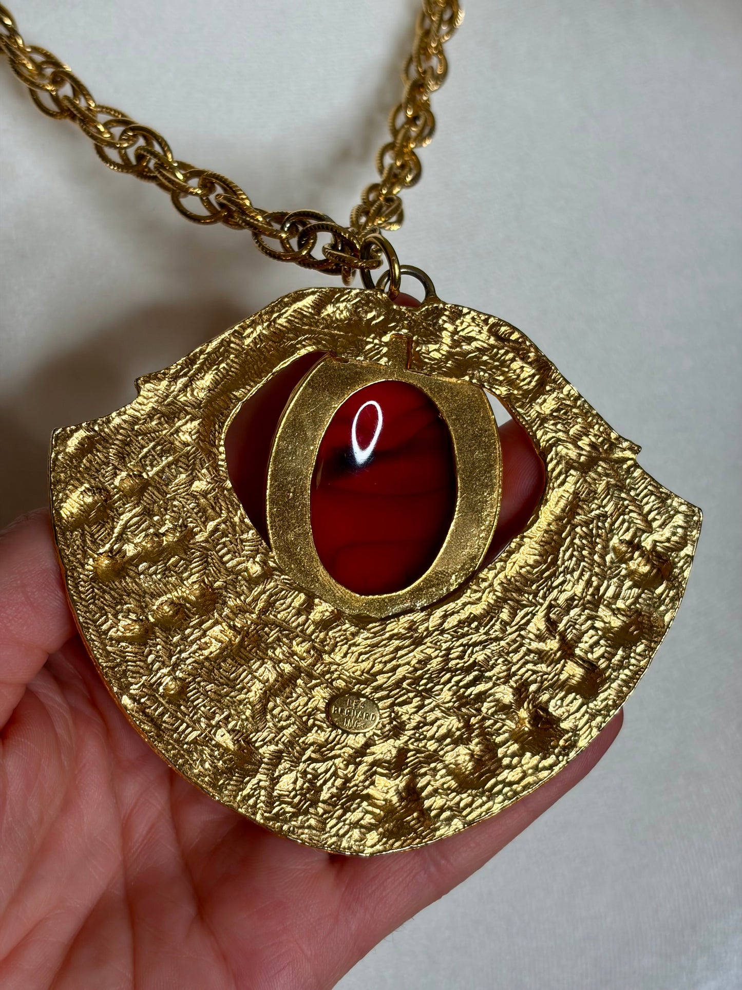 1960s Vintage Les Bernard Inc. Pendant Necklace