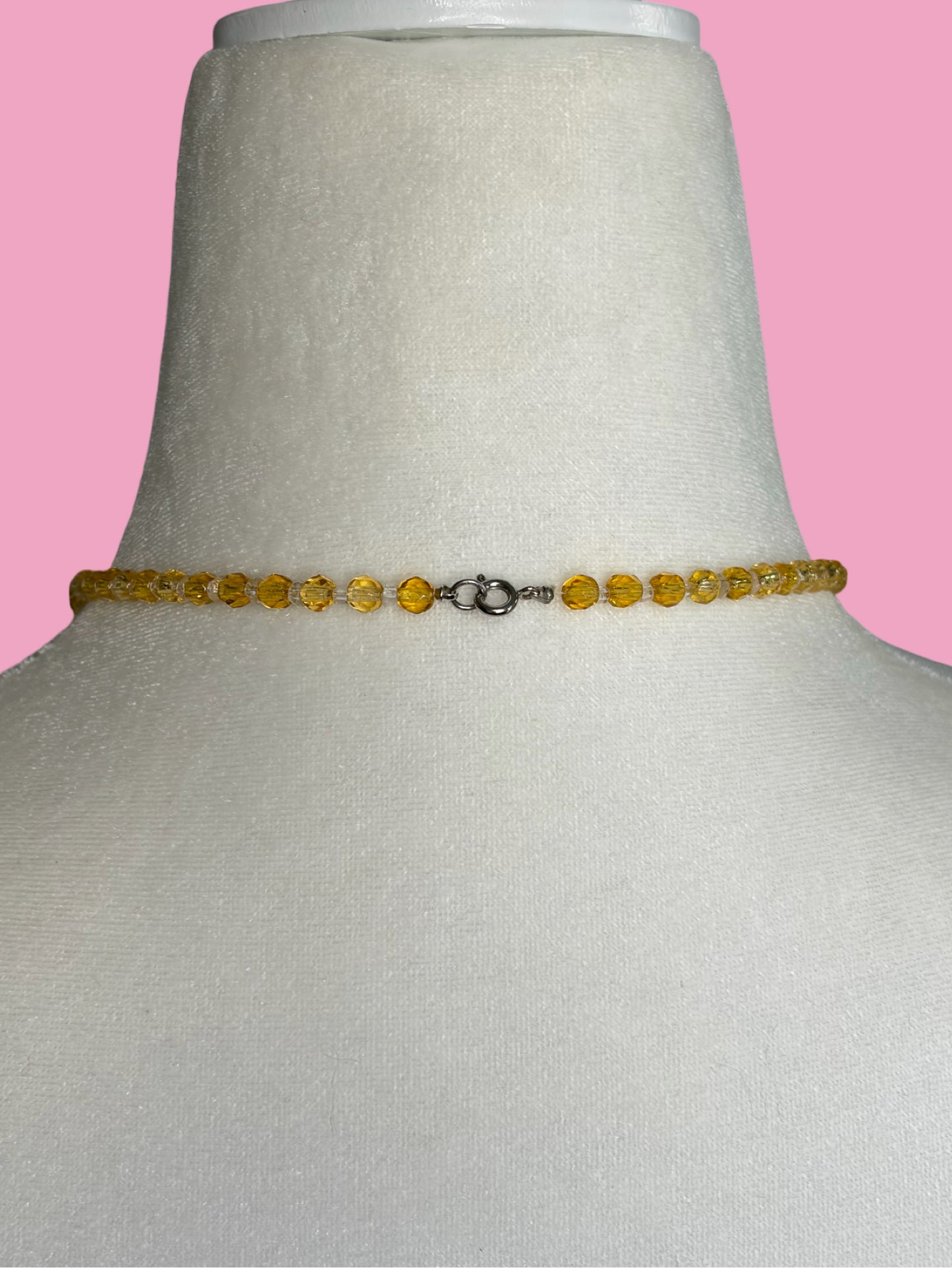 20s/30s Art Deco Graduated Czech Glass Bead Necklace