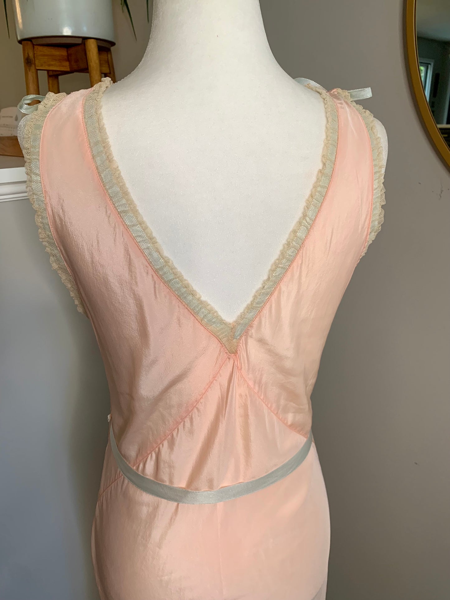 1920s Silk/Lace Negligee
