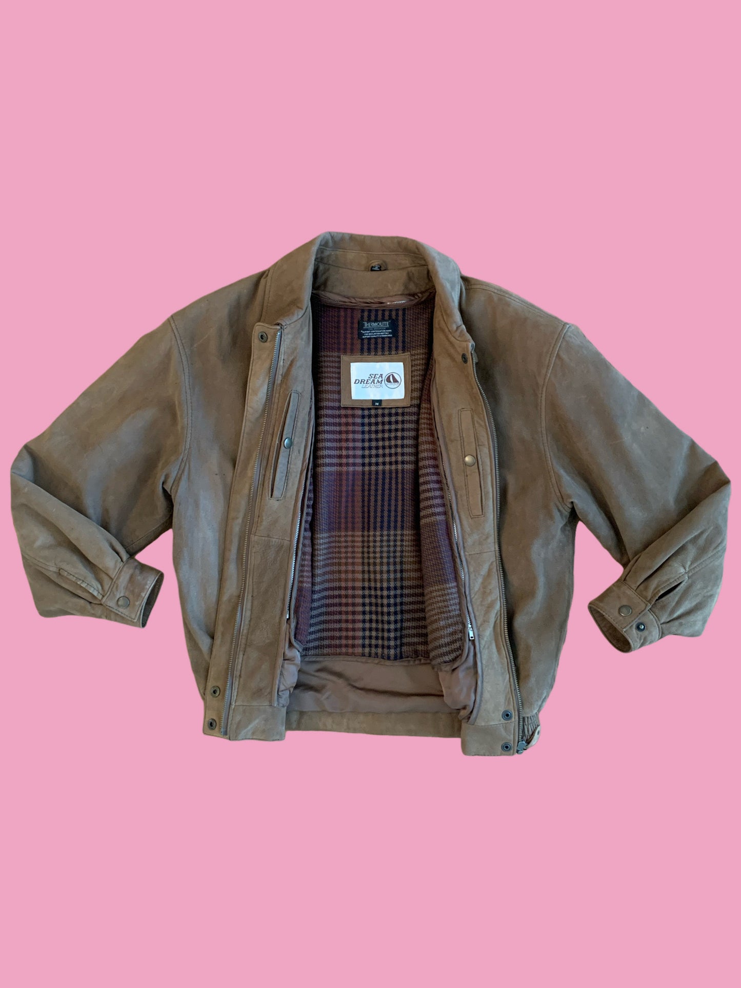 Sea Dream Leather Bomber Jacket