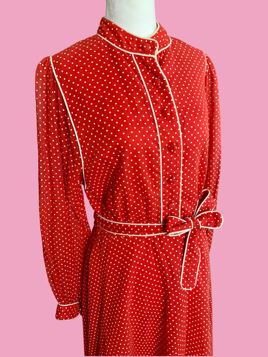 70s Polka Dot Dress