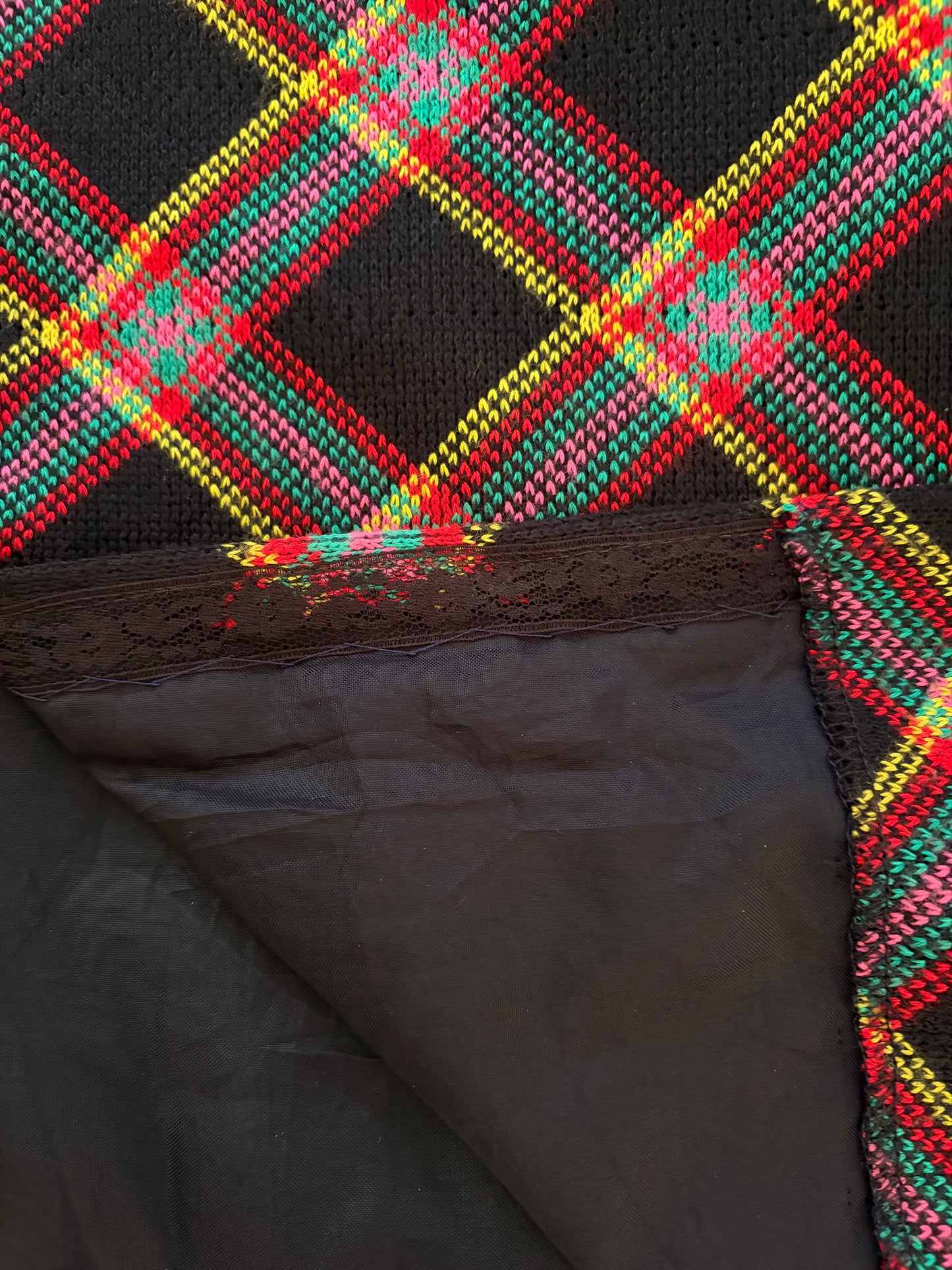 1970s Tweed A Line Midi Skirt