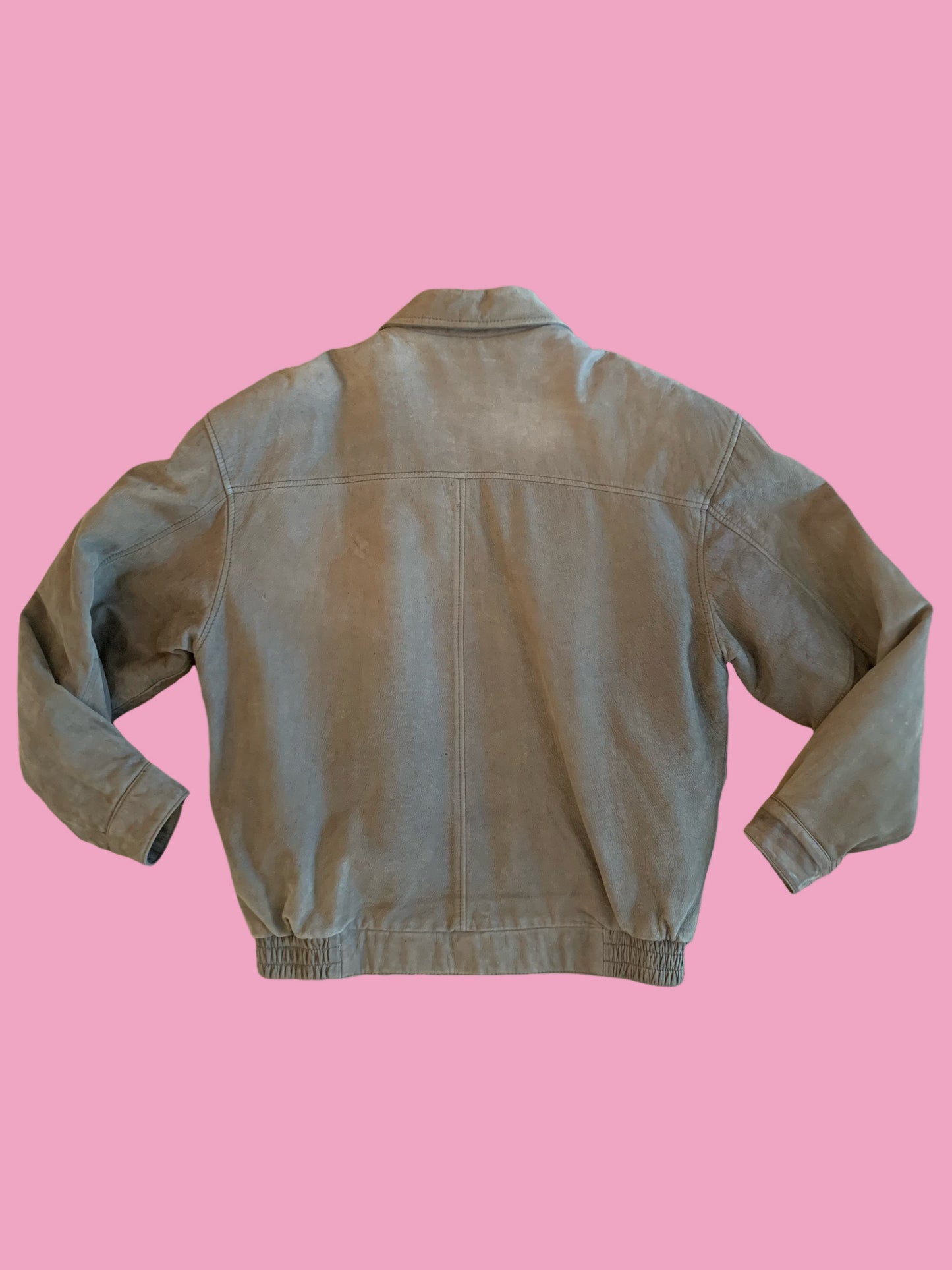 Sea Dream Leather Bomber Jacket