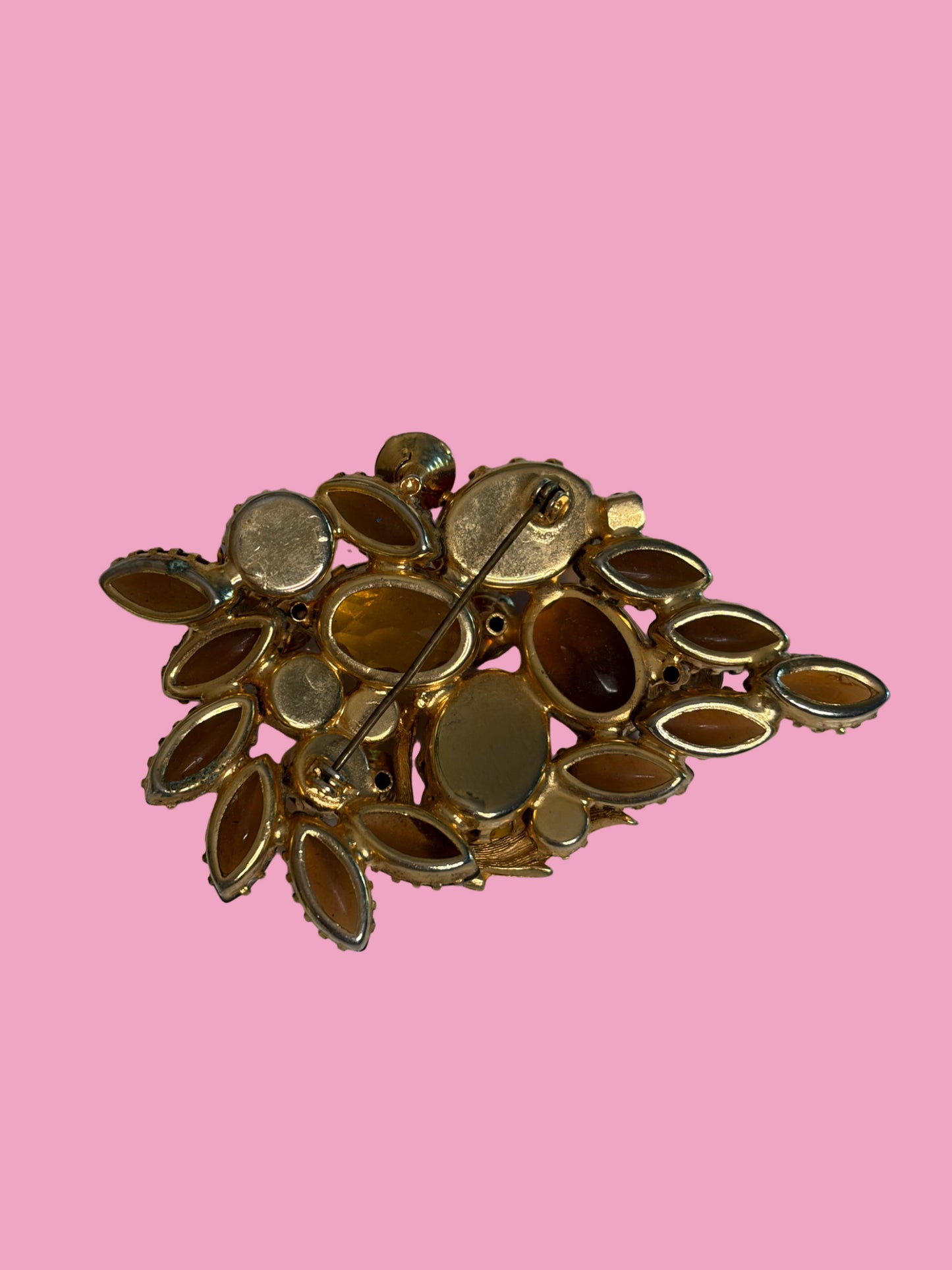 1950s (Unsigned Juliana?) Autumn Cluster Brooch
