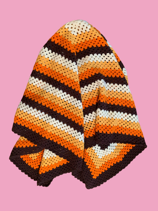 Vintage Autumnal Afghan