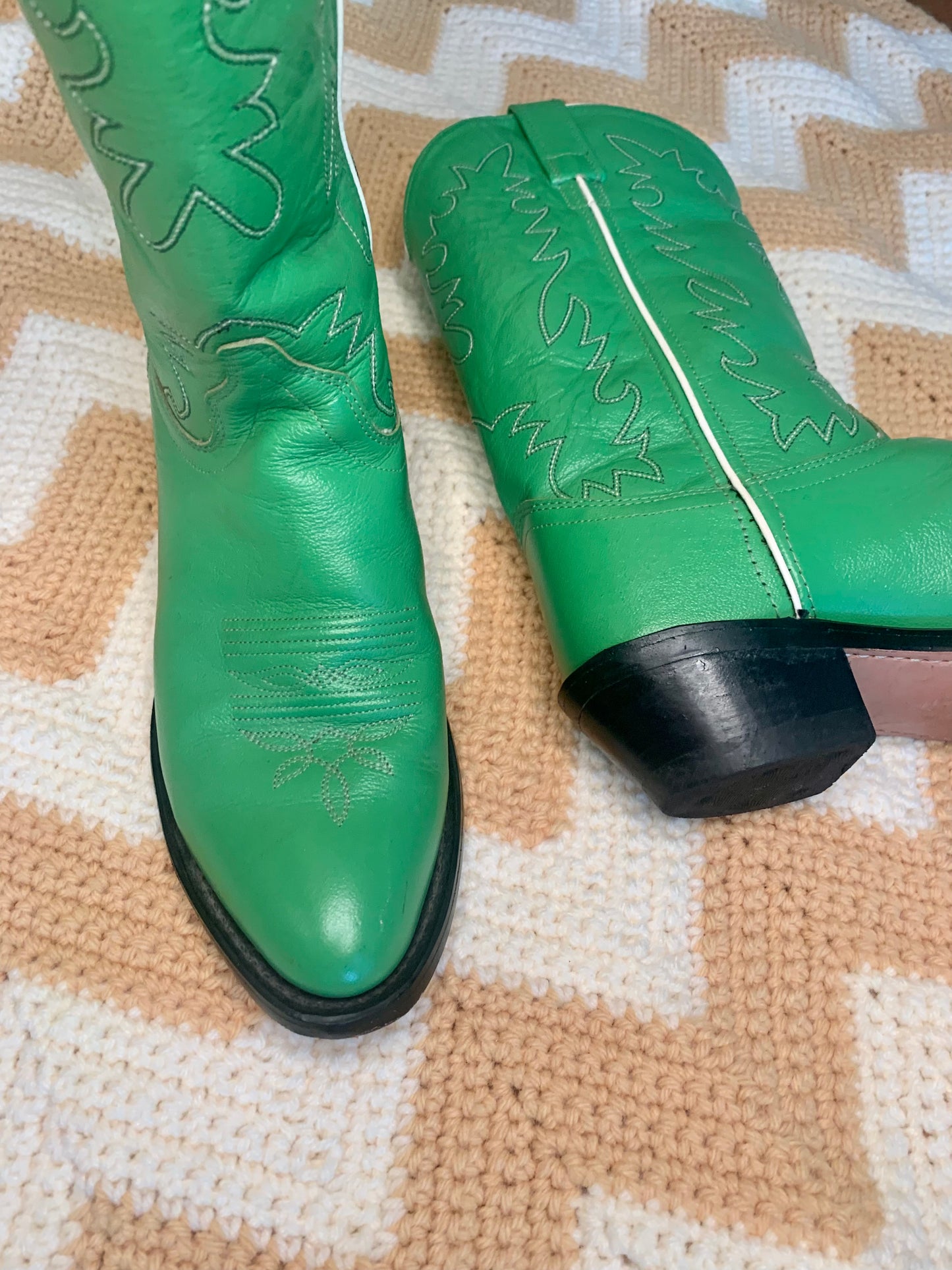 Lime Green Cowboy Boots