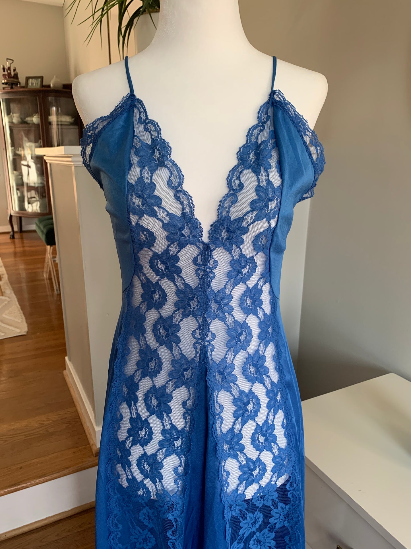 Blue Lace Slip