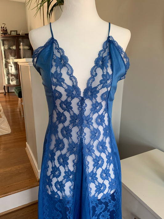 Blue Lace Slip