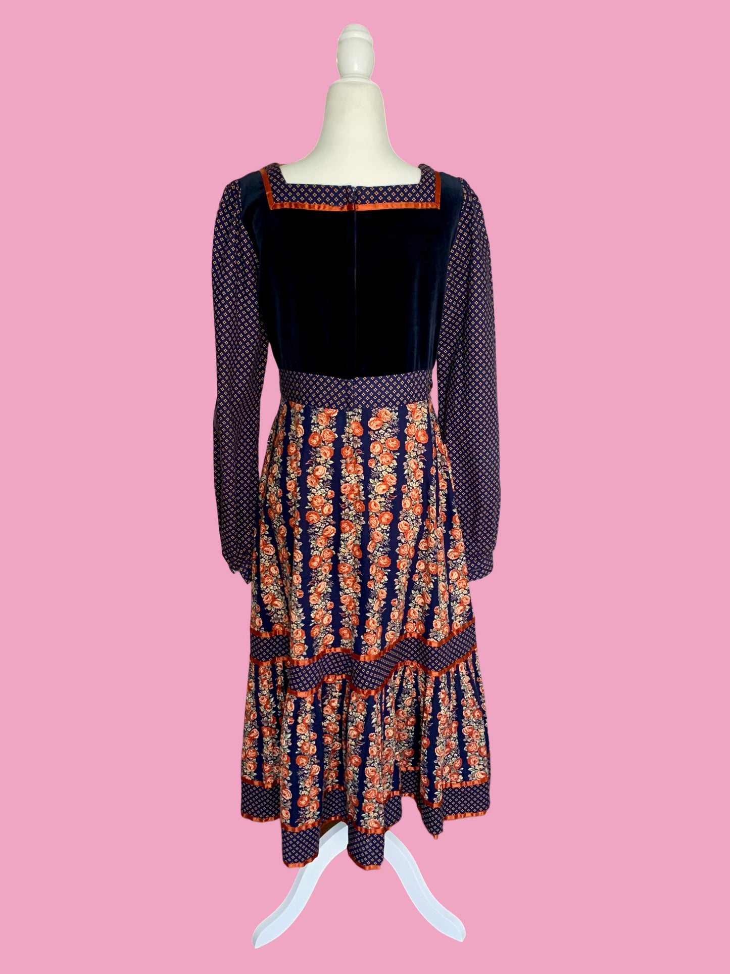 Cabbage Rose Gunne Sax Dress