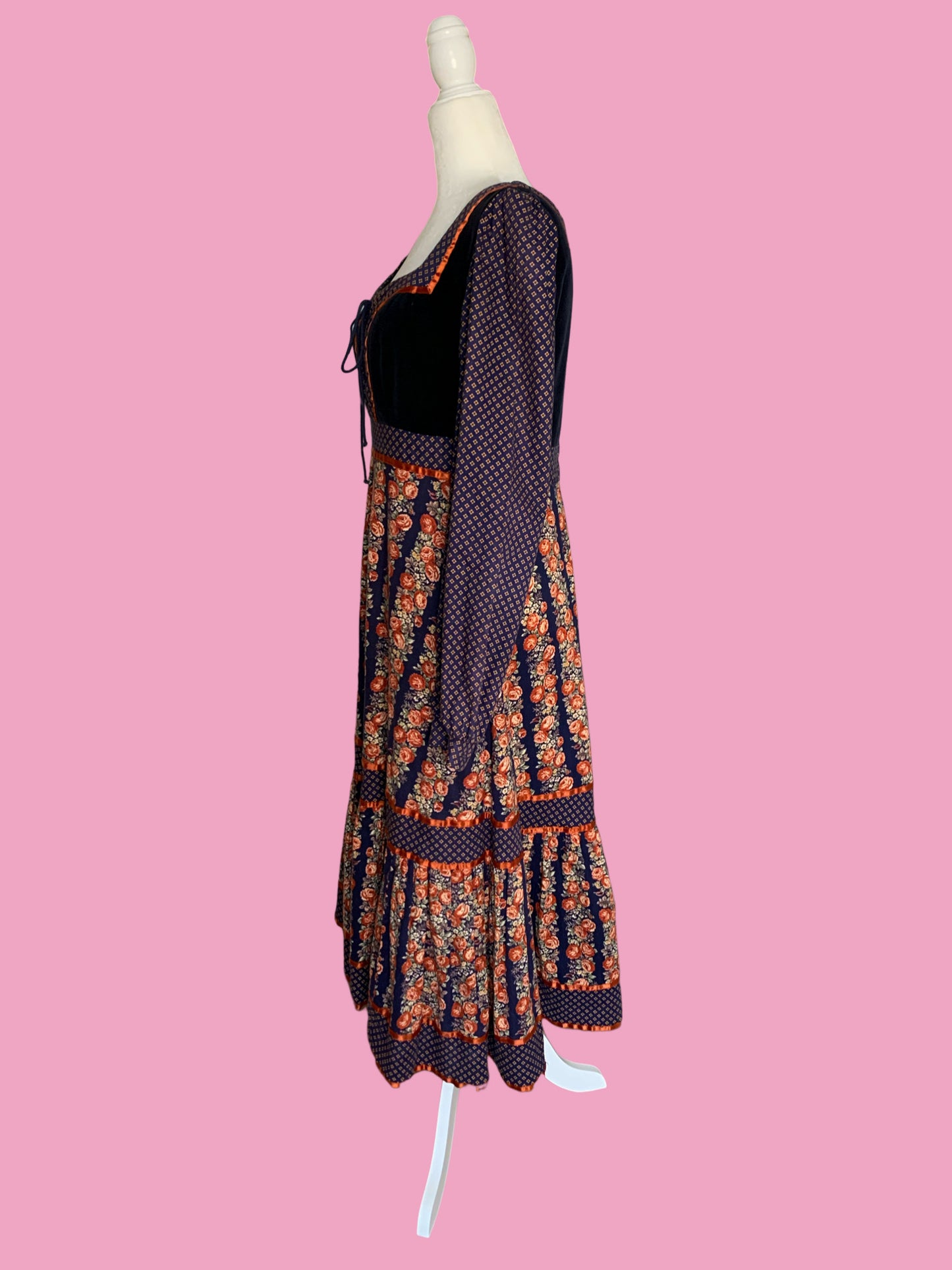 Cabbage Rose Gunne Sax Dress