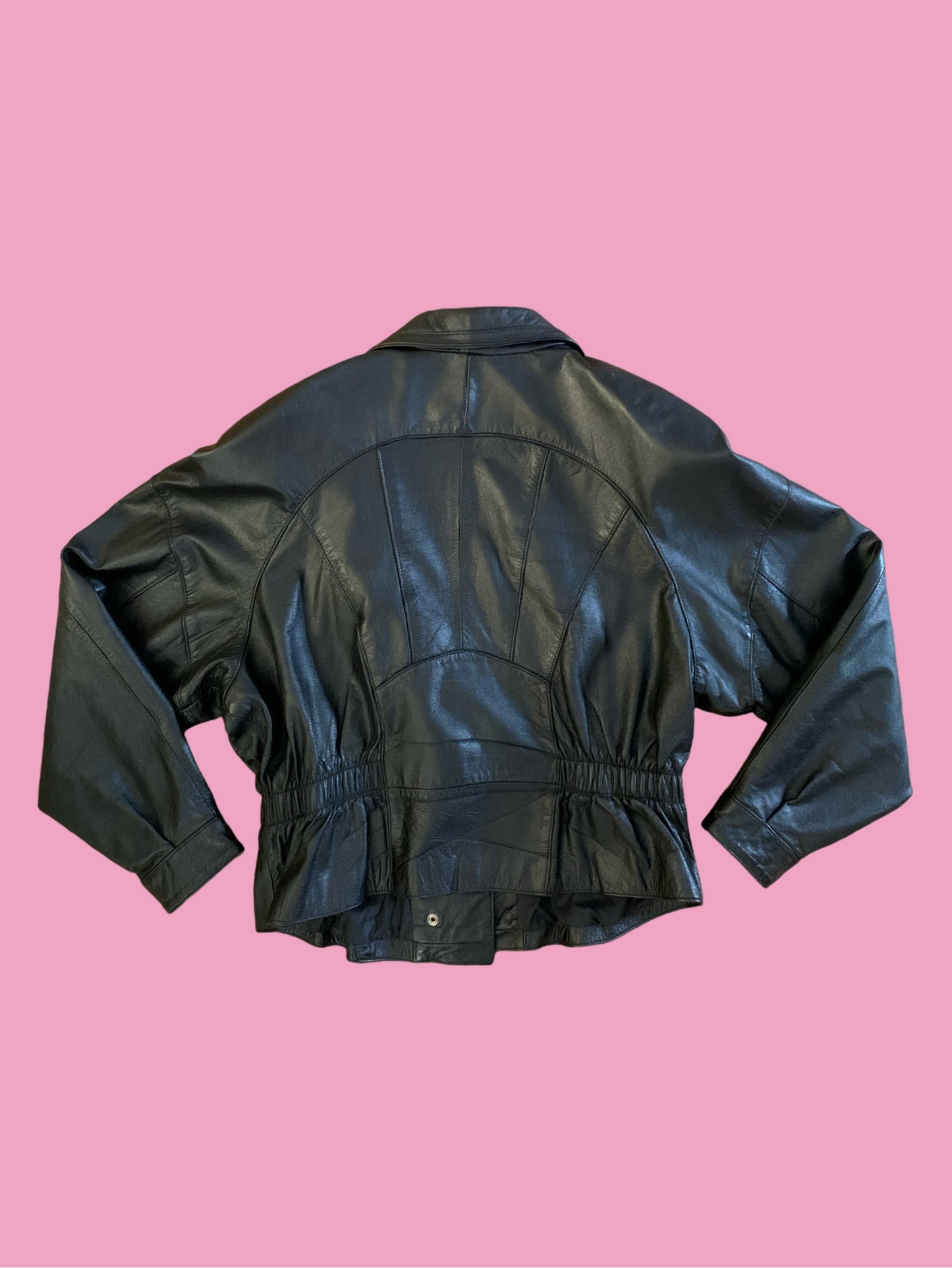 80s Leather Bomber