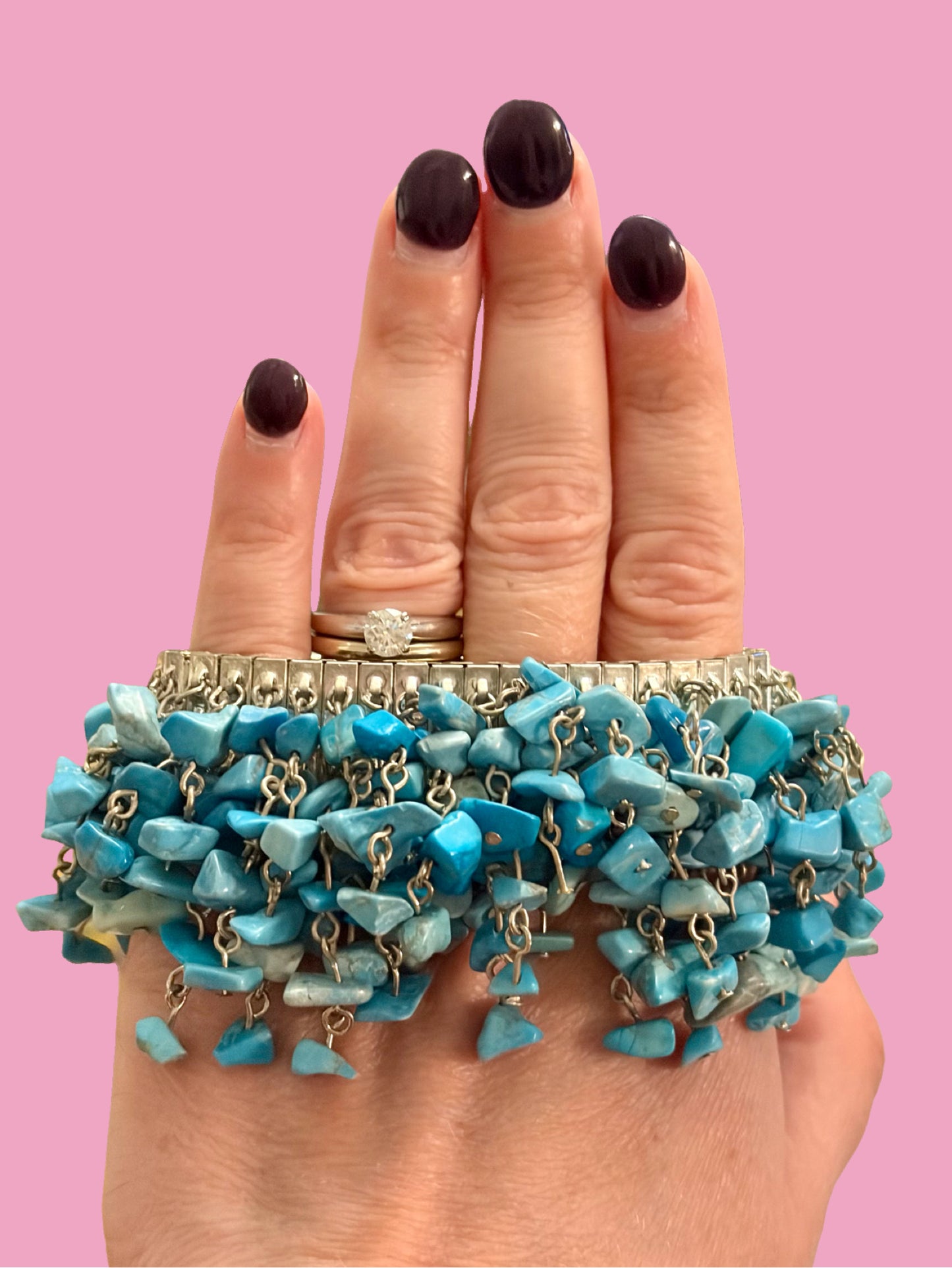 1950s Turquoise Chip Piece Bracelet