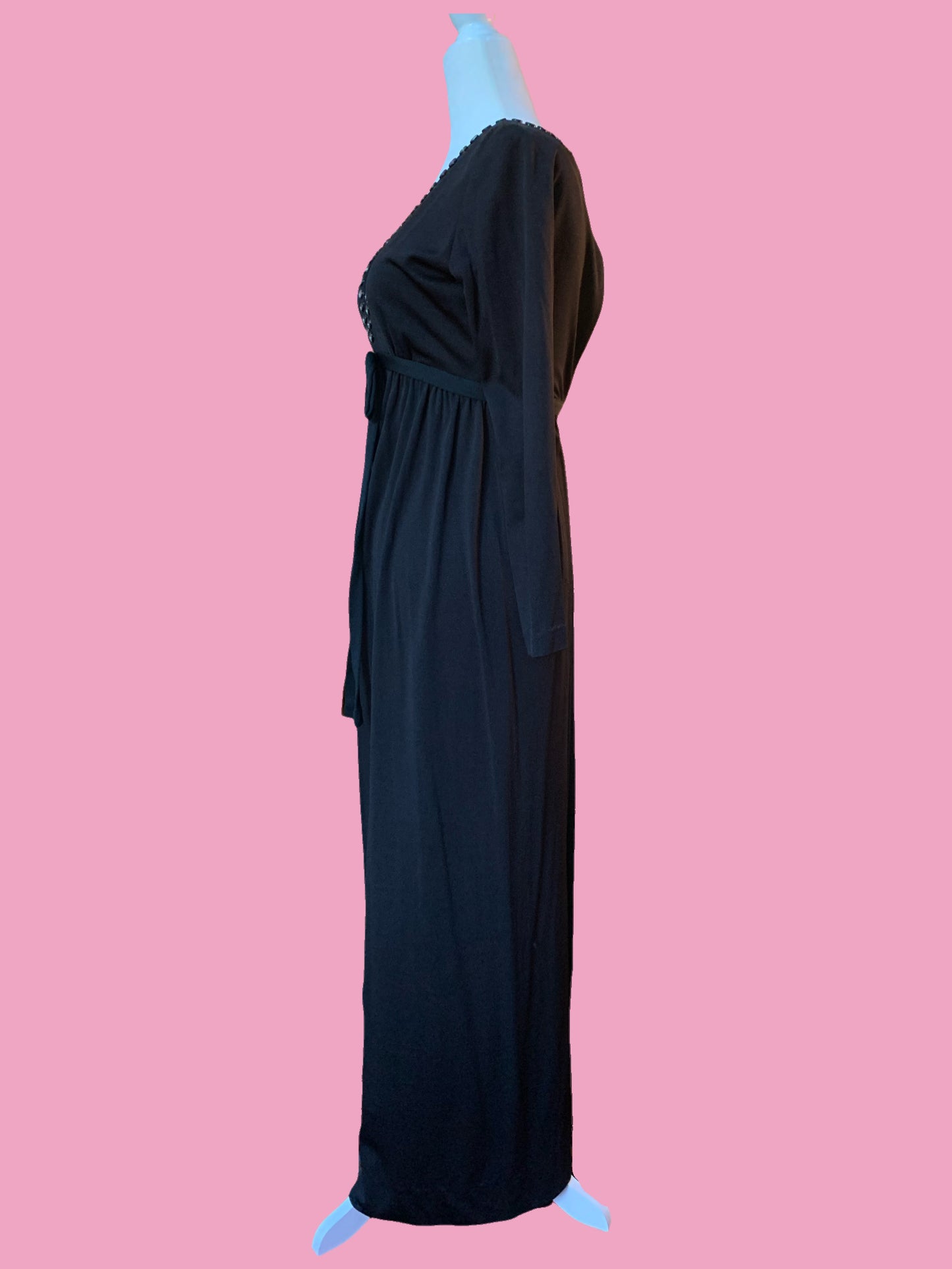 70s Black Maxi