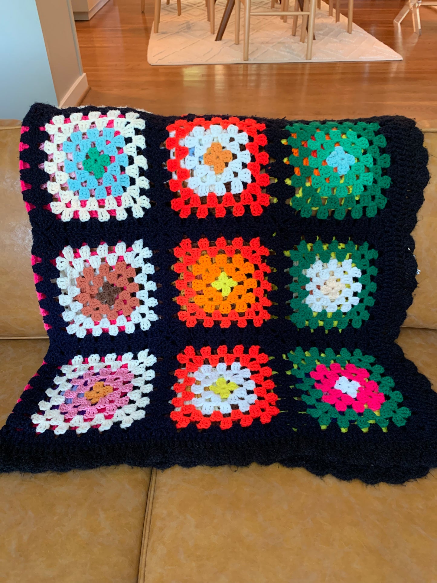 Vintage Granny Square Afghan