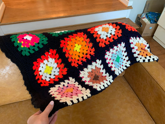 Vintage Granny Square Afghan