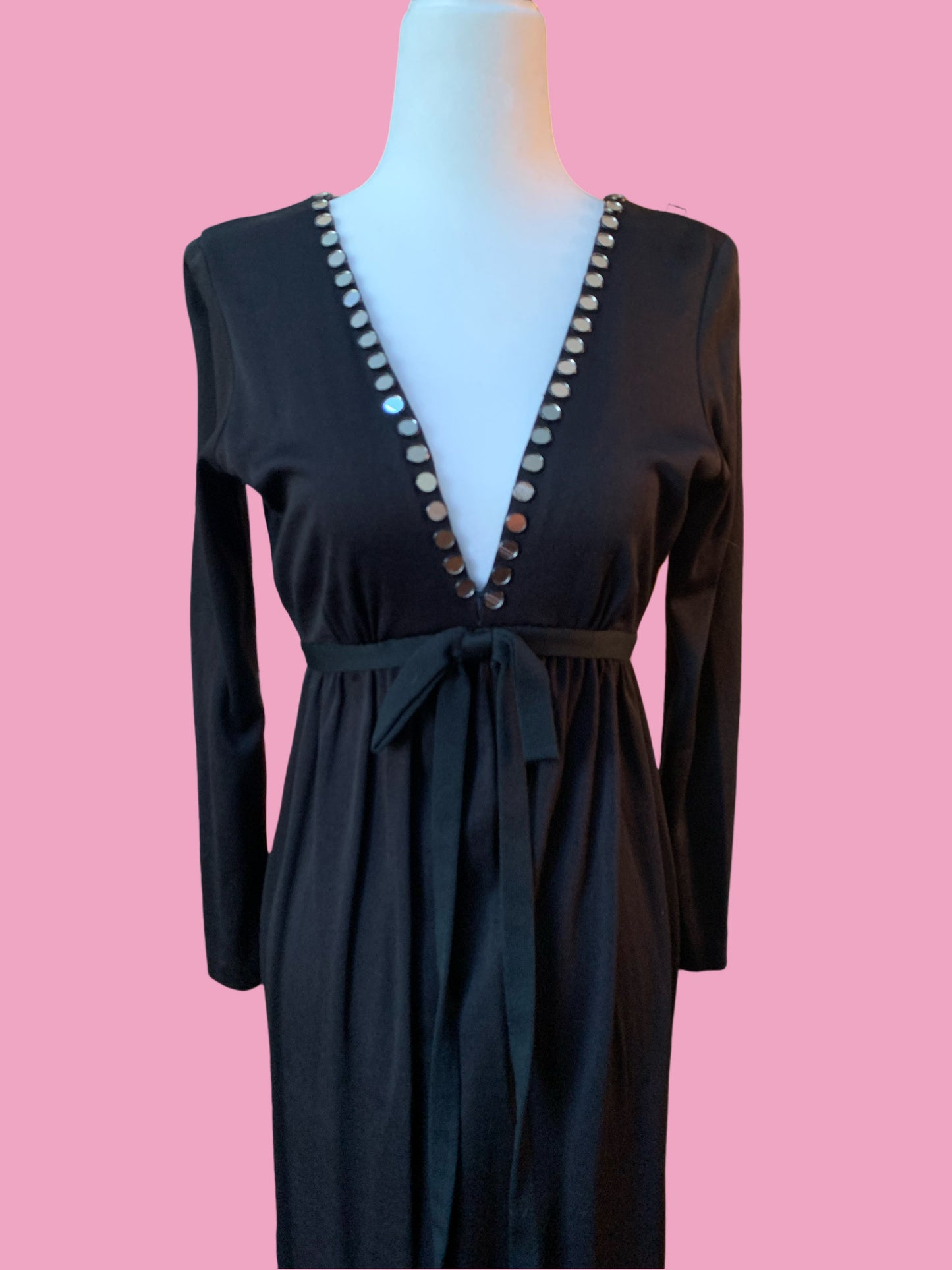 70s Black Maxi