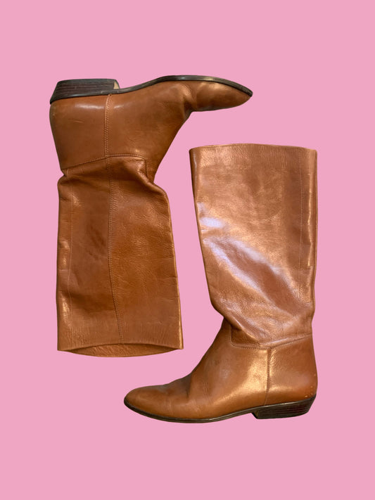 80s Leather Boots