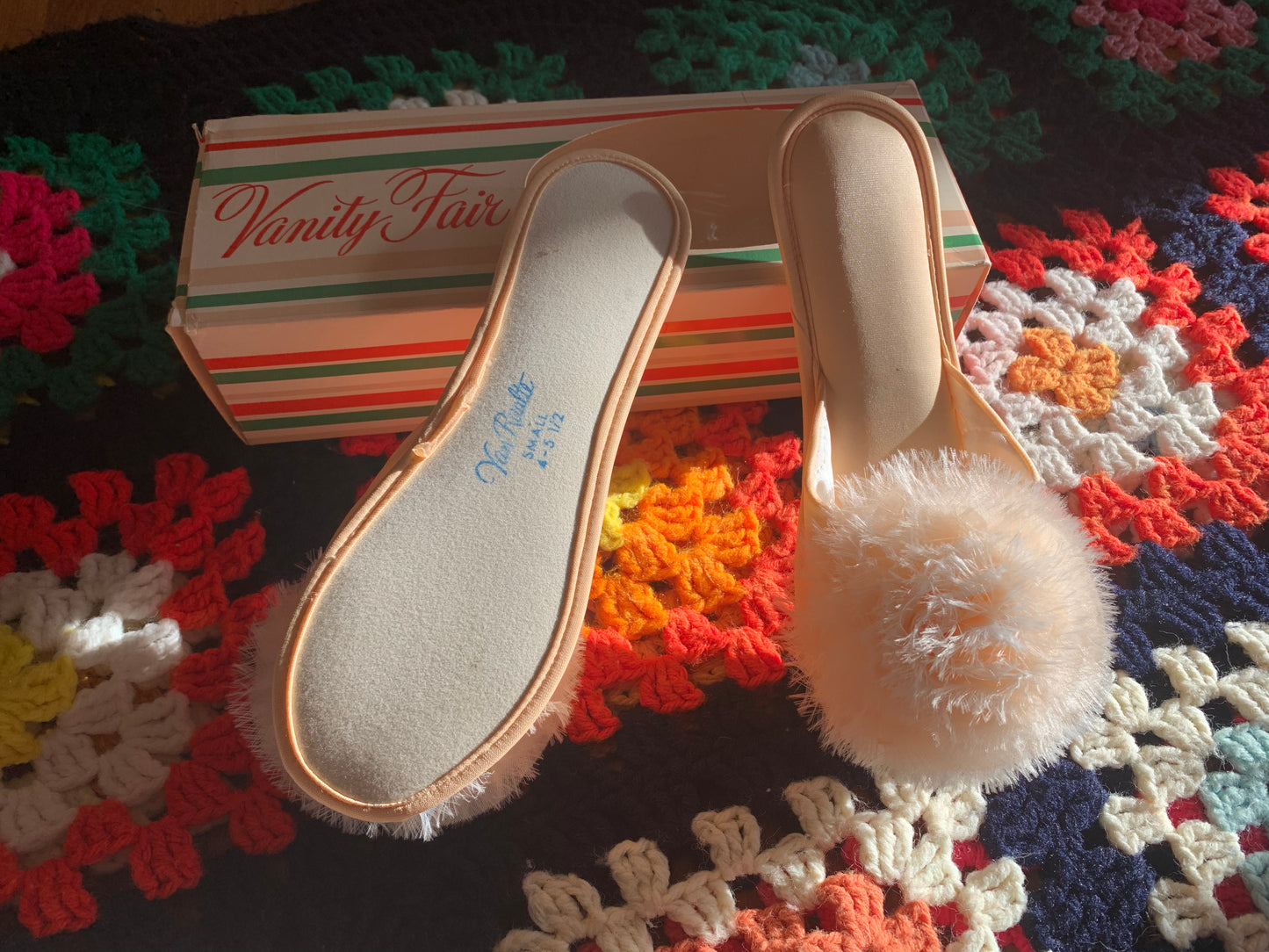 Peach Boudoir Slippers