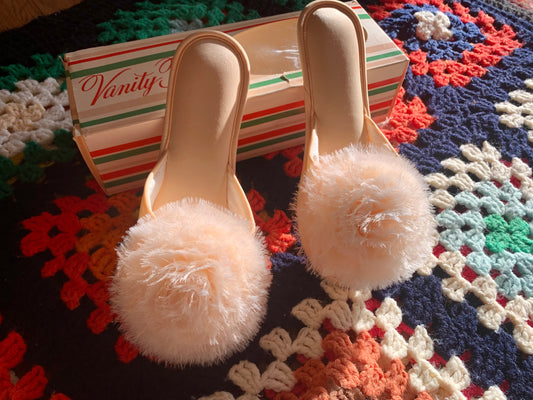 Peach Boudoir Slippers