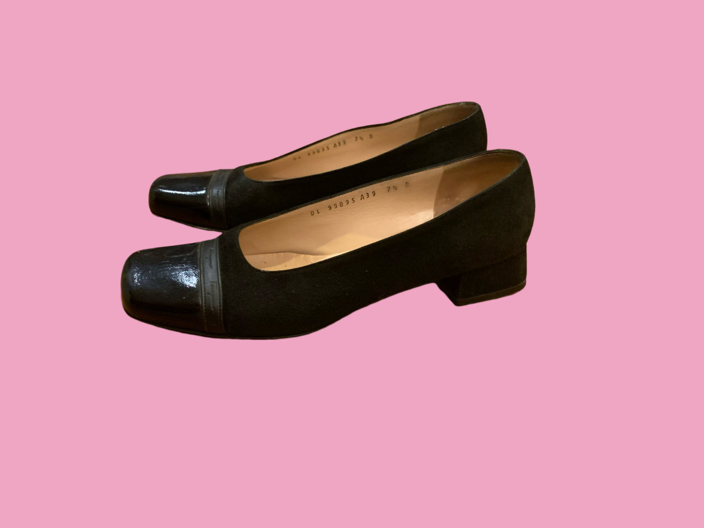 80’s Salvatore Ferragamo Black Pumps