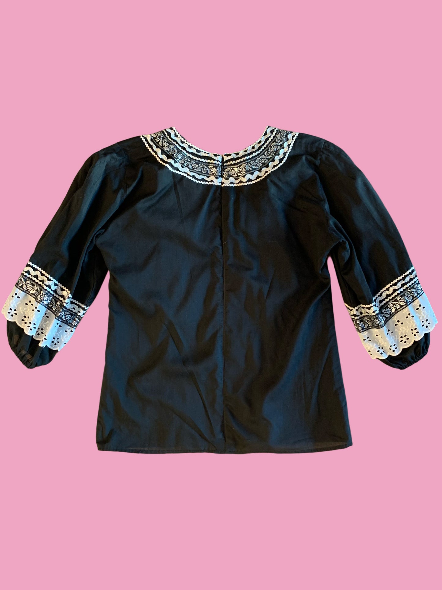 Lace & Brocade Boho Blouse