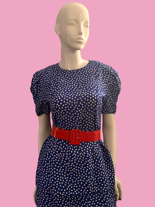 1980s Polka Dot Dress